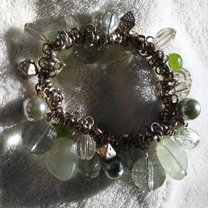 Gamer Girl Bracelet w/8 sided dice charms